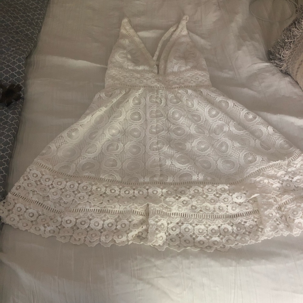 Lovers and Friends White Lace Dress